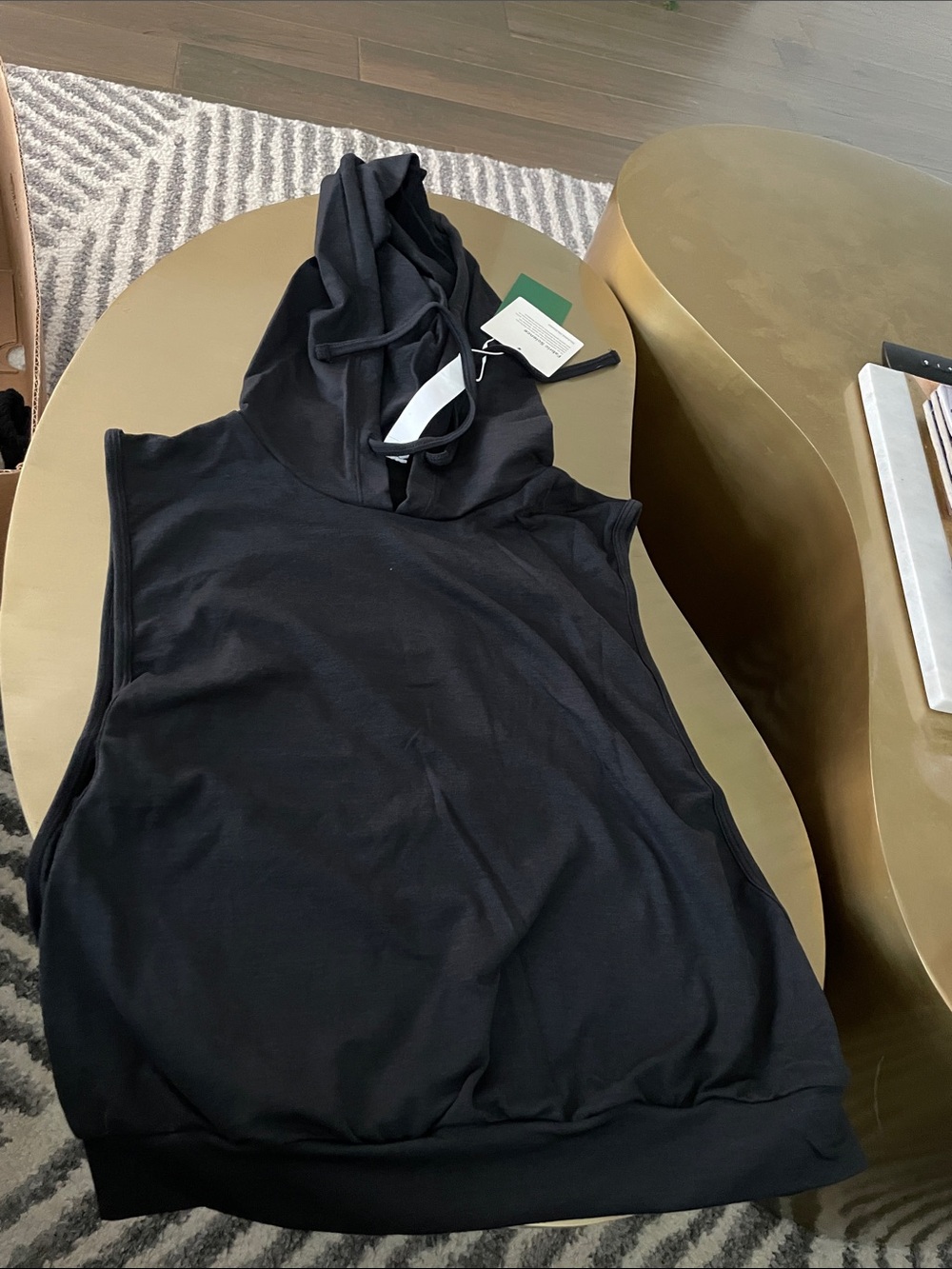 HALARA Black sleeveless Hoodie